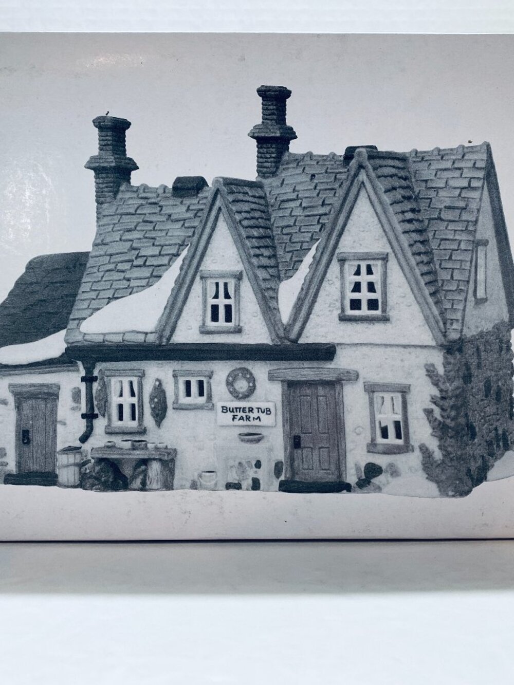 NEW VNTG Dept 56 Butter Tub Farmhouse 58337 Dickens Village Retired W/Light,Box